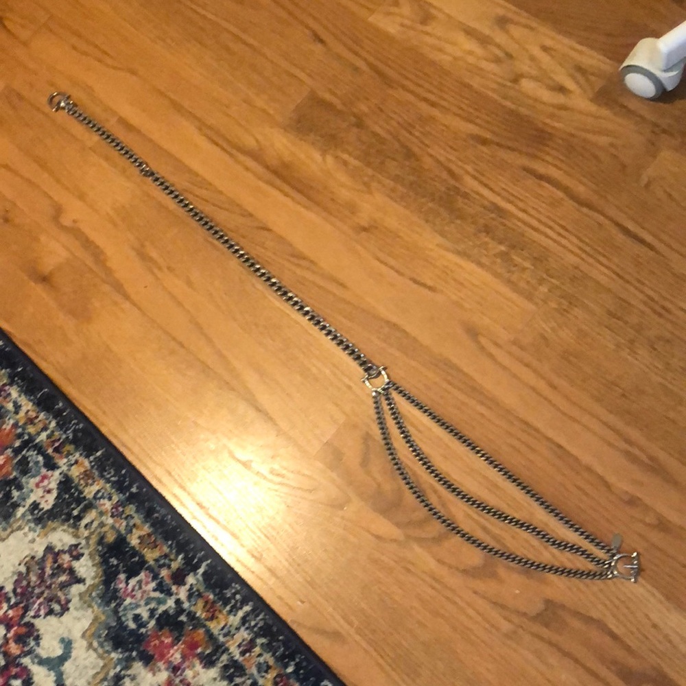 Silver hanging belt